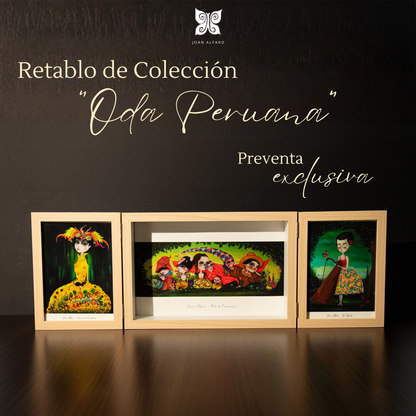 Retablo de Colección "Oda Peruana" — Joan Alfaro | Primera Edición Limitada