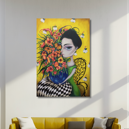 Florero Azul - Joan Alfaro
