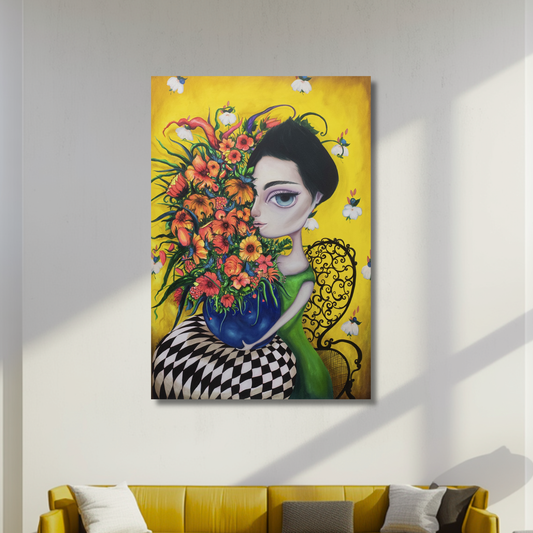 Florero Azul - Joan Alfaro