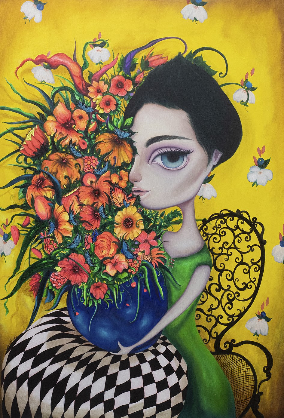 Florero Azul - Joan Alfaro